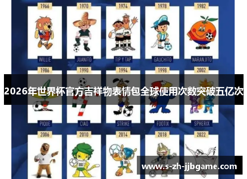 2026年世界杯官方吉祥物表情包全球使用次数突破五亿次